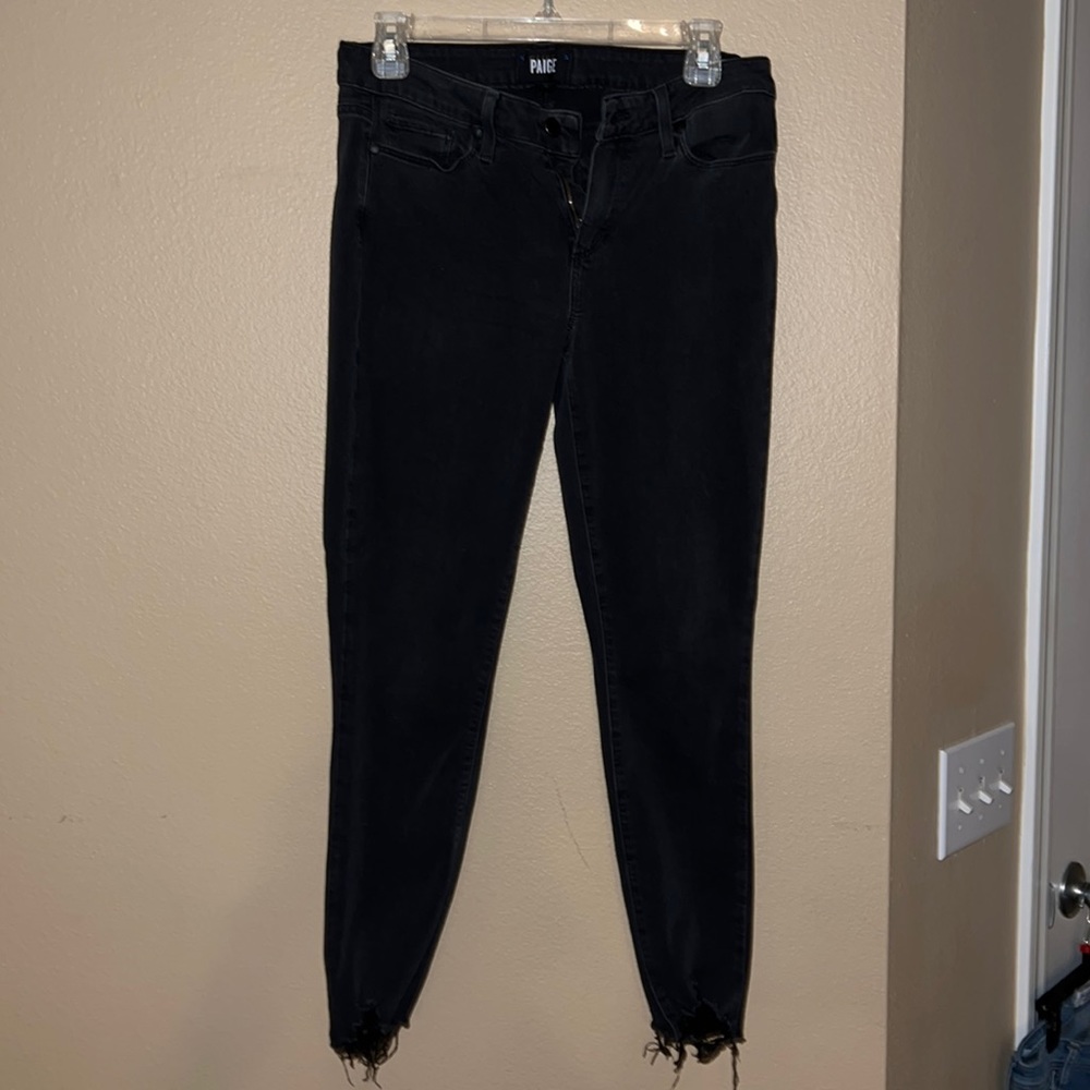 Paige Womens Verdugo Frayed Ankle Jeans